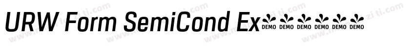 URW Form SemiCond Ex字体转换